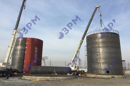 РВС-1000 м3 для светлых нефтепродуктов в Санкт-Петербурге - Опытный завод резервуаров и металлоконструкций