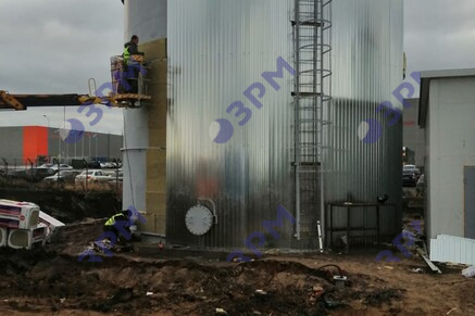 РВС-500 м3 для противопожарного запаса воды в Санкт-Петербурге - Опытный завод резервуаров и металлоконструкций