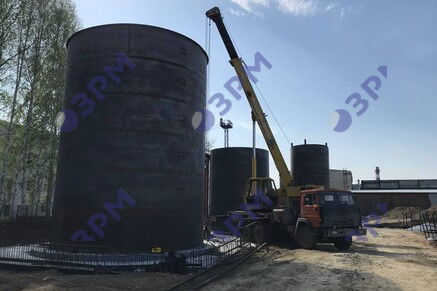 Резервуары РВС-300 и РВС-100 для трансформаторного масла в Санкт-Петербурге - Опытный завод резервуаров и металлоконструкций